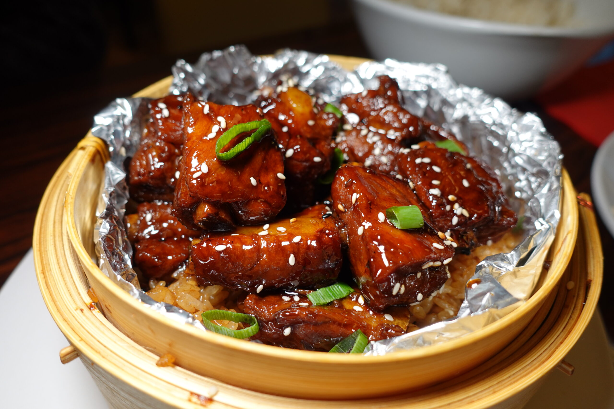 Sweet-and-sour pork ribs at Shanshan